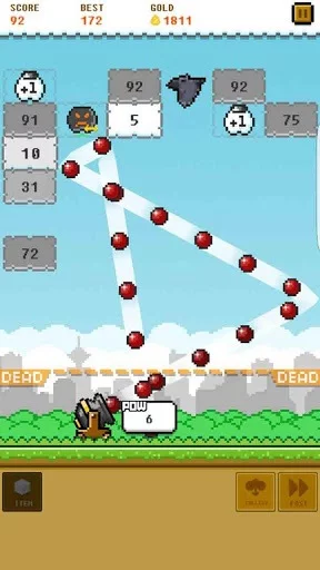 Изображение игры: Cannon Brick Breaker