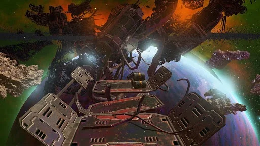 Изображение игры: VR Roller Coaster: GALAXY 360 in Deep Space