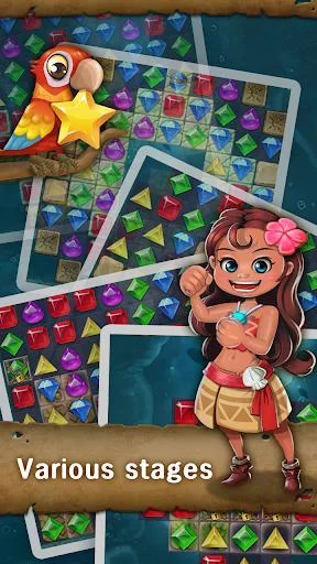 Изображение игры: Jewels Island: Match-3 Puzzle