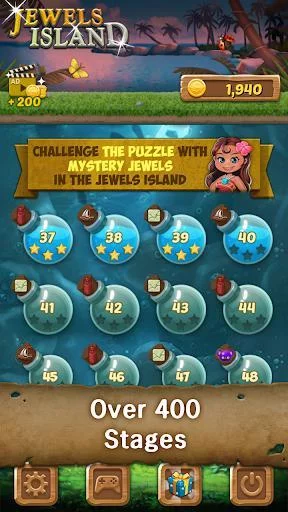 Изображение игры: Jewels Island: Match-3 Puzzle
