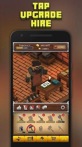 Изображение игры: ForgeCraft - Idle Tycoon. Crafting Business Game.
