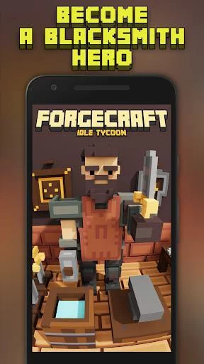 Изображение игры: ForgeCraft - Idle Tycoon. Crafting Business Game.