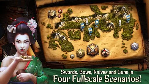 Изображение игры: Warbands: Bushido - Tactical Miniatures Board Game