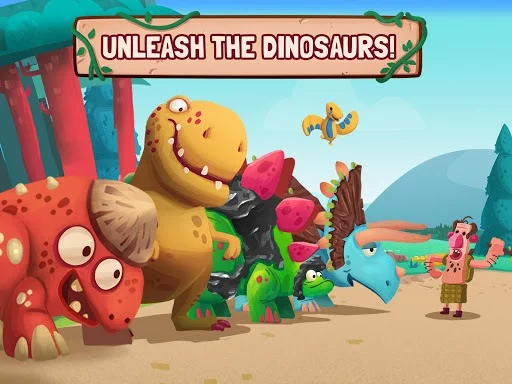 Изображение игры: Dino Bash - Dinosaurs v Cavemen Tower Defense Wars