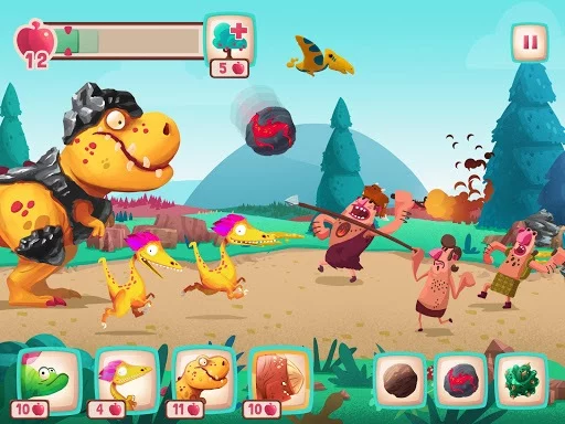 Изображение игры: Dino Bash - Dinosaurs v Cavemen Tower Defense Wars