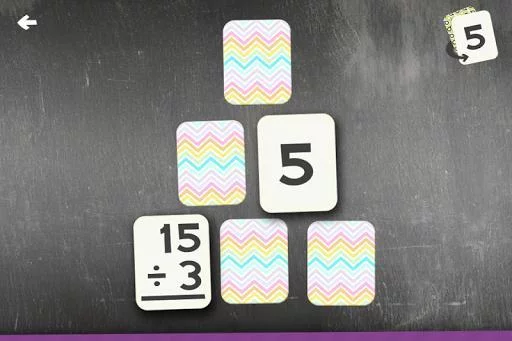 Изображение игры: Division Flashcard Match Games for Kids Math Free
