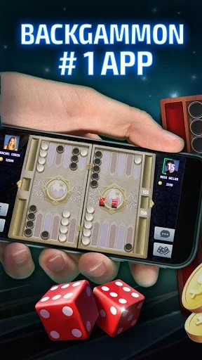 Изображение игры: Backgammon Tournament - free backgammon online