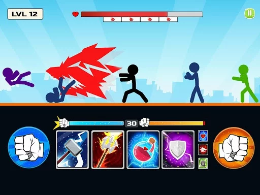 Изображение игры: Stickman Fighter: Mega Brawl