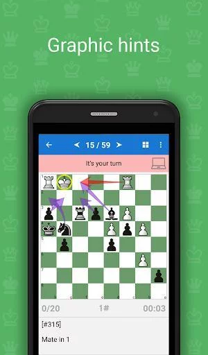 Изображение игры: Mate in 1 (Chess Puzzles)