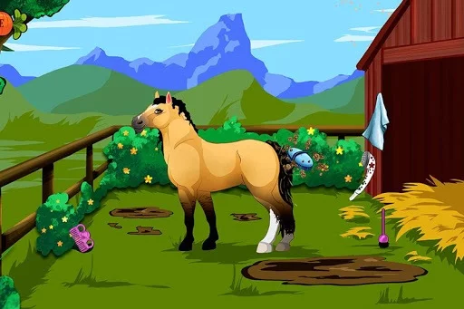 Изображение игры: Dress up the pony