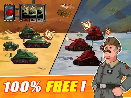 Изображение игры: Tank Battle: War Commander