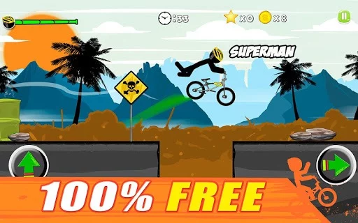 Изображение игры: Stickman Bike: Pro Ride