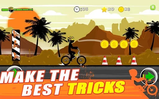 Изображение игры: Stickman Bike: Pro Ride