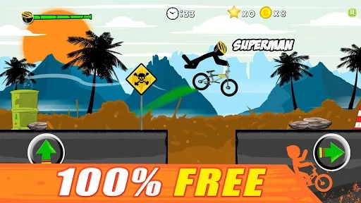 Изображение игры: Stickman Bike: Pro Ride