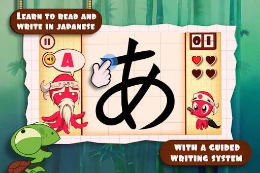 Изображение игры: Kanji Game Tako Sensei: Japanese Katakana Anime