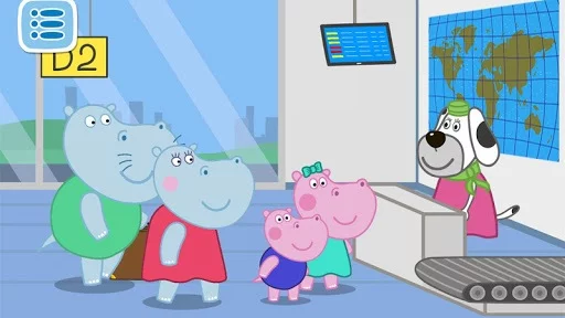 Изображение игры: Hippo at the Airport: Adventure