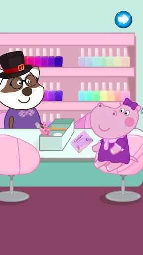 Изображение игры: Hippo's Nail Salon: Manicure for girls