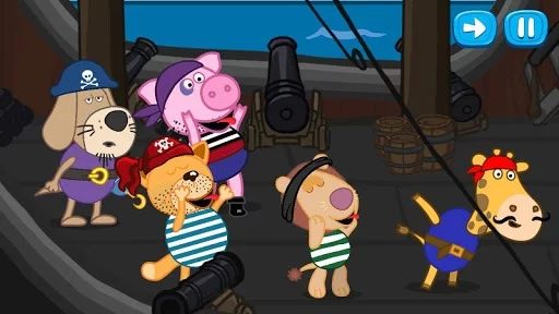 Изображение игры: Hippo's tales: Pirate games
