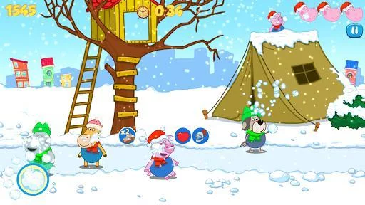 Изображение игры: Funny Snowball Battle: Winter Games