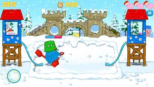 Изображение игры: Funny Snowball Battle: Winter Games