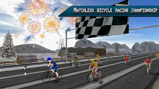 Изображение игры: Extreme Bicycle racing 2018