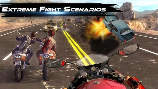 Изображение игры: Bike Attack Race 2: Death games Moto Shooting free