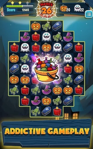 Изображение игры: Halloween Match 3