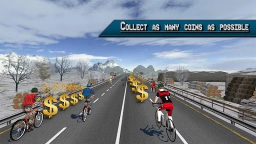 Изображение игры: Extreme Bicycle racing 2018