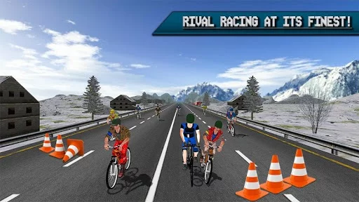Изображение игры: Extreme Bicycle racing 2018