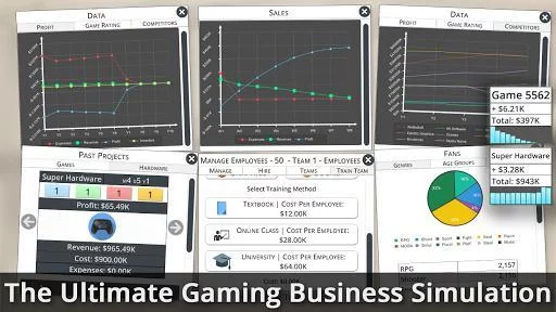 Изображение игры: Game Studio Tycoon 3 Lite
