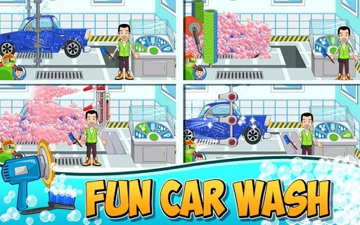 Изображение игры: My Town: Car wash fix & drive