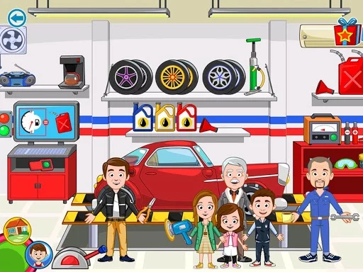 Изображение игры: My Town: Car wash fix & drive