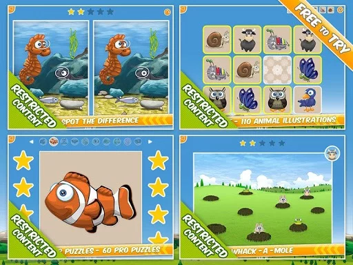 Изображение игры: 6 Free Animal Games for Kids