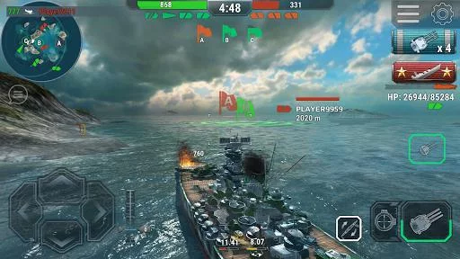 Изображение игры: Warships Universe: Naval Battle
