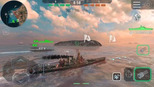 Изображение игры: Warships Universe: Naval Battle