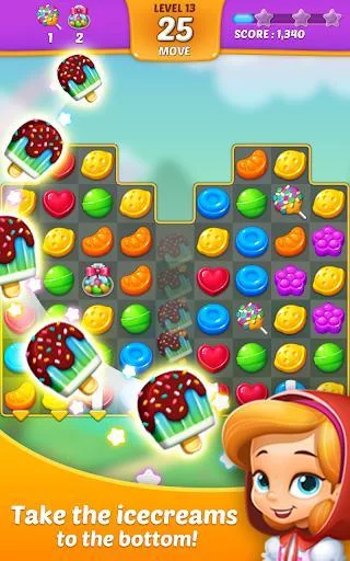 Изображение игры: Lollipop: Sweet Taste Match 3