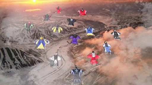 Изображение игры: Wingsuit Simulator 3D - Skydiving Game