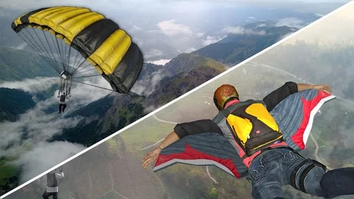 Изображение игры: Wingsuit Simulator 3D - Skydiving Game