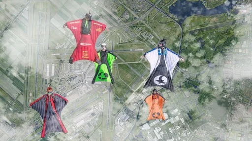 Изображение игры: Wingsuit Simulator 3D - Skydiving Game