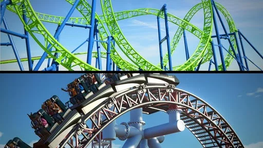 Изображение игры: Roller Coaster 3D