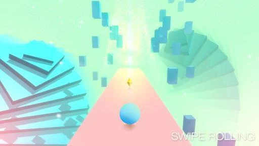 Изображение игры: Swipe Rolling - Roll the ball in modern art