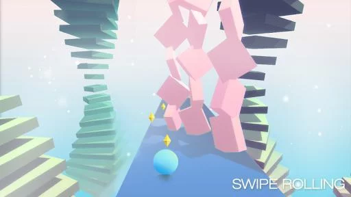 Изображение игры: Swipe Rolling - Roll the ball in modern art