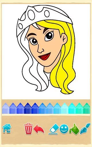 Изображение игры: Princess Coloring Game