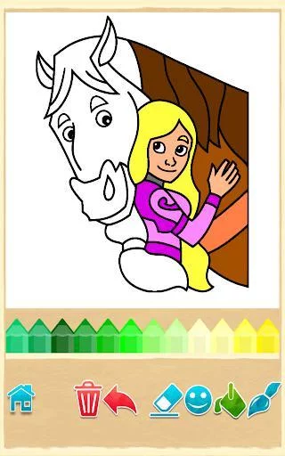 Изображение игры: Princess Coloring Game