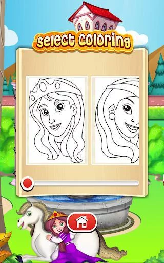 Изображение игры: Princess Coloring Game