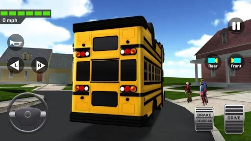 Изображение игры: Super High School Bus Driving Simulator 3D - 2018