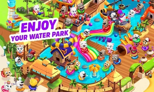 Изображение игры: Talking Tom Pool Puzzle Game