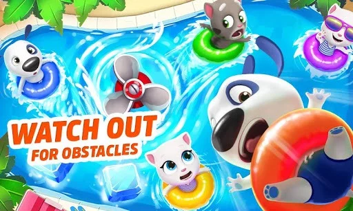 Изображение игры: Talking Tom Pool Puzzle Game