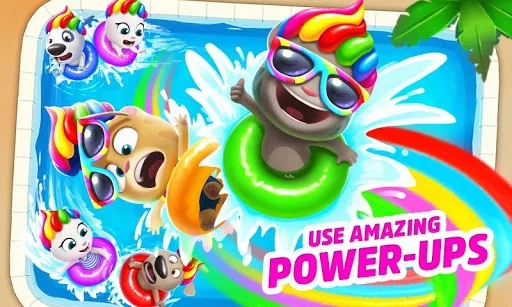 Изображение игры: Talking Tom Pool Puzzle Game