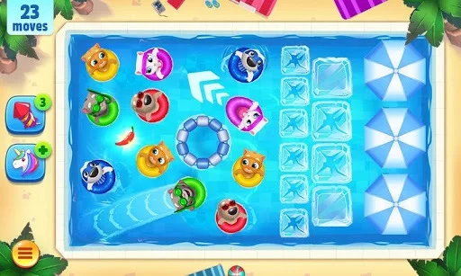 Изображение игры: Talking Tom Pool Puzzle Game
